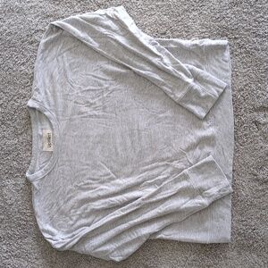 UpWest Light Heather Gray Cropped Sweatshirt Size Large